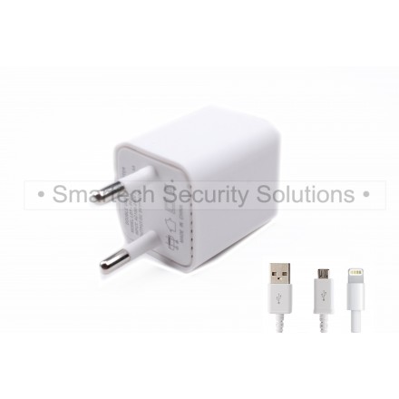 Microfon Spion GSM Integrat in Incarcator 220V USB [G54AK]